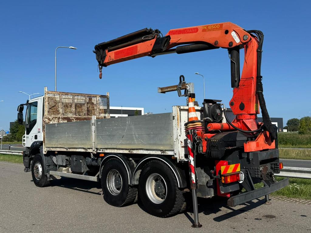 Iveco 330 6x4 with Palfinger PK 18500 crane