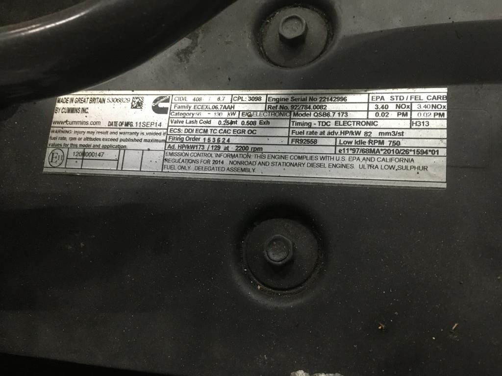 Cummins QSB6.7 CPL3098 USED