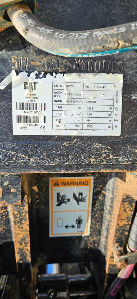 CAT DCT Bucket CW40S Kantelbak