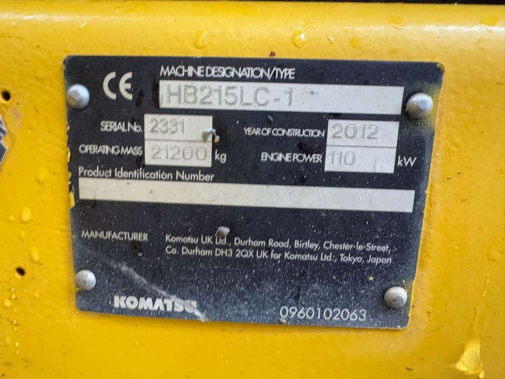 Komatsu HB215LC-1 HB