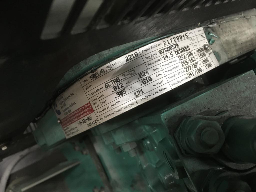 Cummins 6CTA8.3-G2 CPL2219 USED