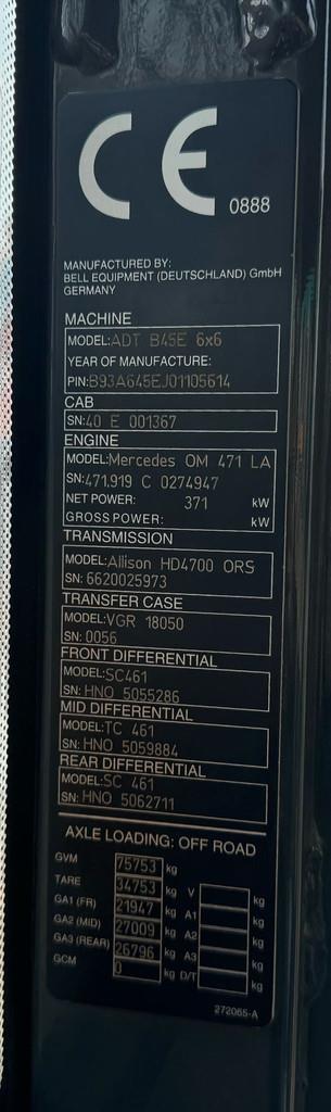 2017 BELL B45E-46479009