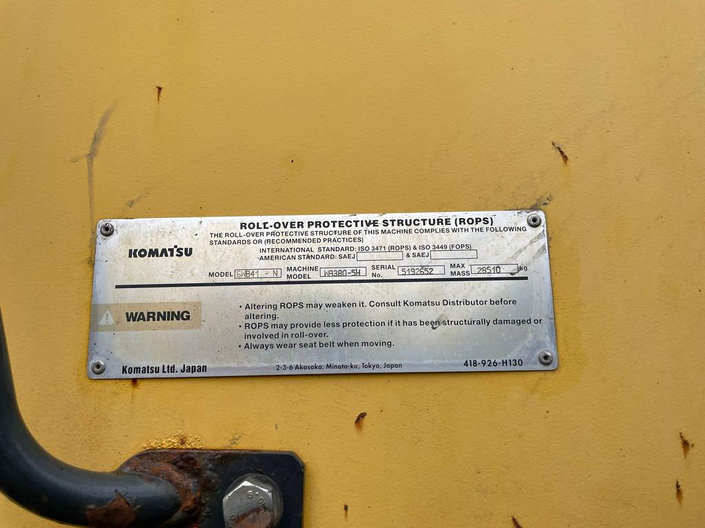 2004 Komatsu WA380-5H-47923181