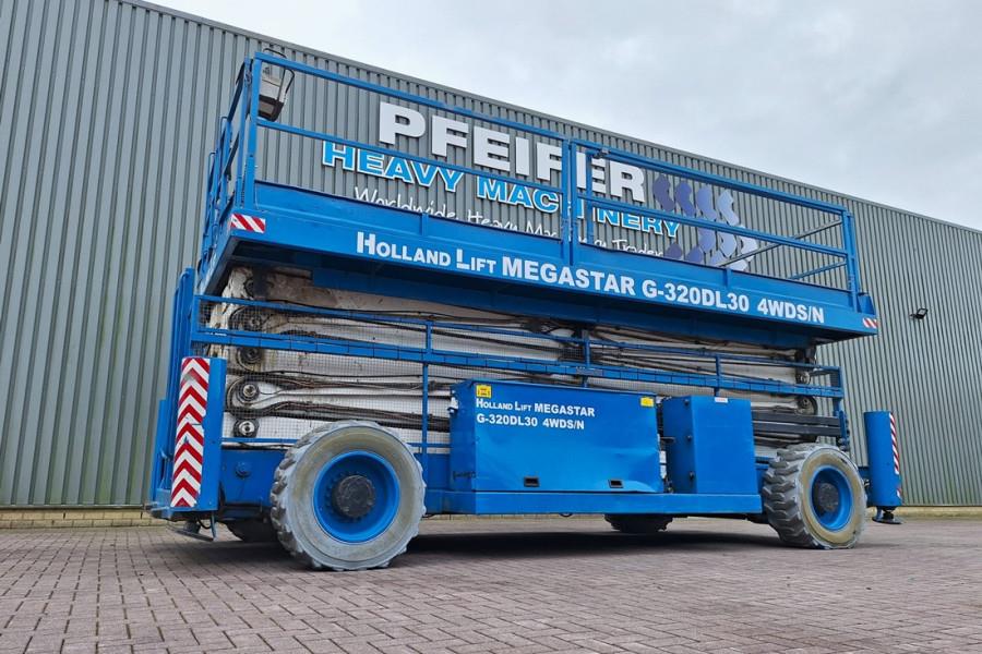 Holland Lift Megastar G320DL30 4WDS/N Diesel, 4x4x4 Drive, 34m