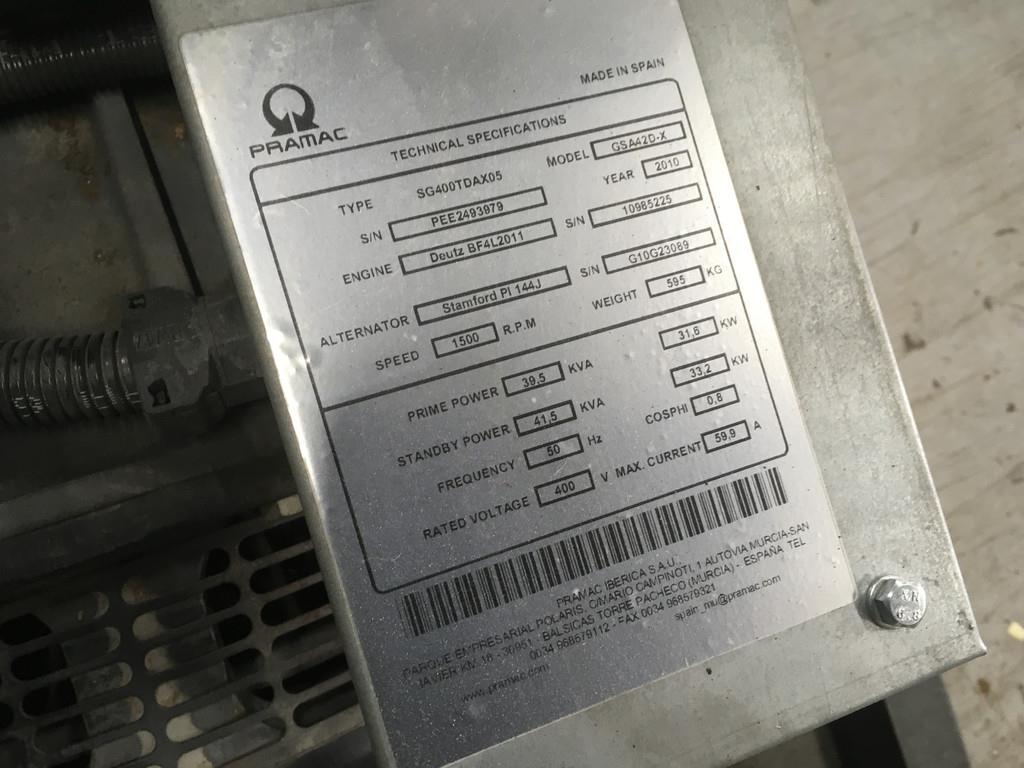 Deutz BF4L2011 GENERATOR 40KVA NEW