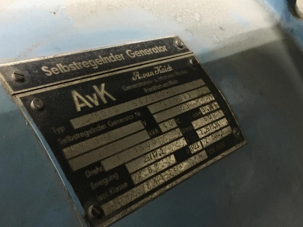 Scania DS14A01 GENERATOR 200KVA USED