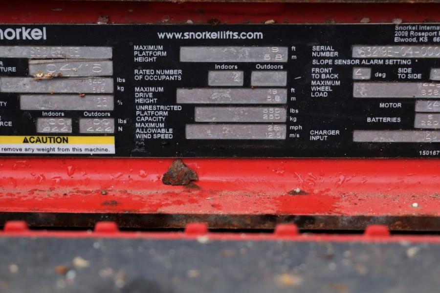 Snorkel SJ3219E Valid inspection, *Guarantee! Electric, 7,