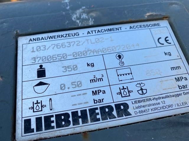 Liebherr (99001958) 0.85 m Tieflöffel / bucket SW 33
