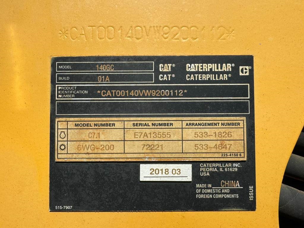 CAT 140GC (140G/140H/140K)