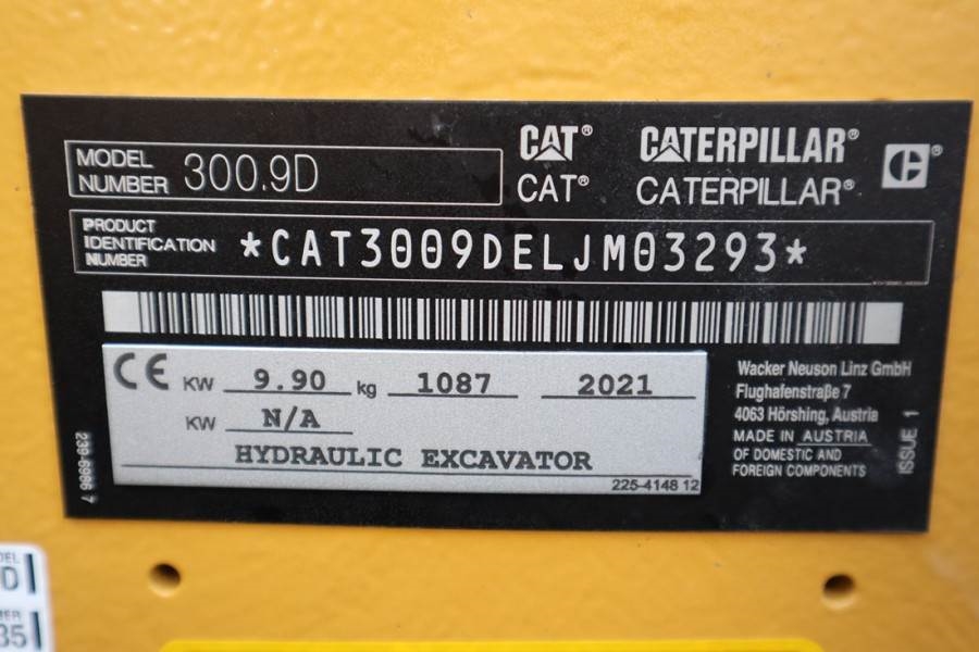 CAT 300.9D Valid inspection, *Guarantee! Hydr Quickcou