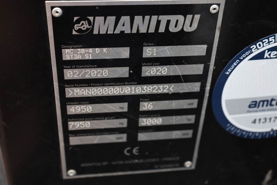 Manitou MC30-4 Valid Inspection, *Guarantee, Diesel, 4x4 D