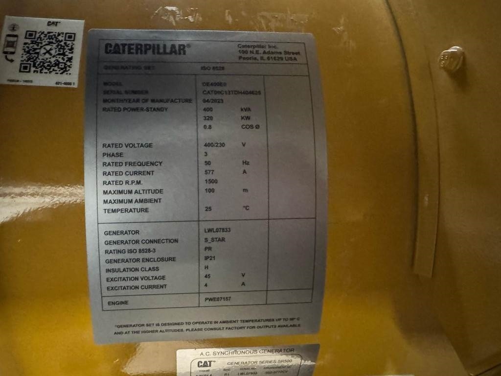 CAT DE400E0 - C13 - 400 kVA Generator