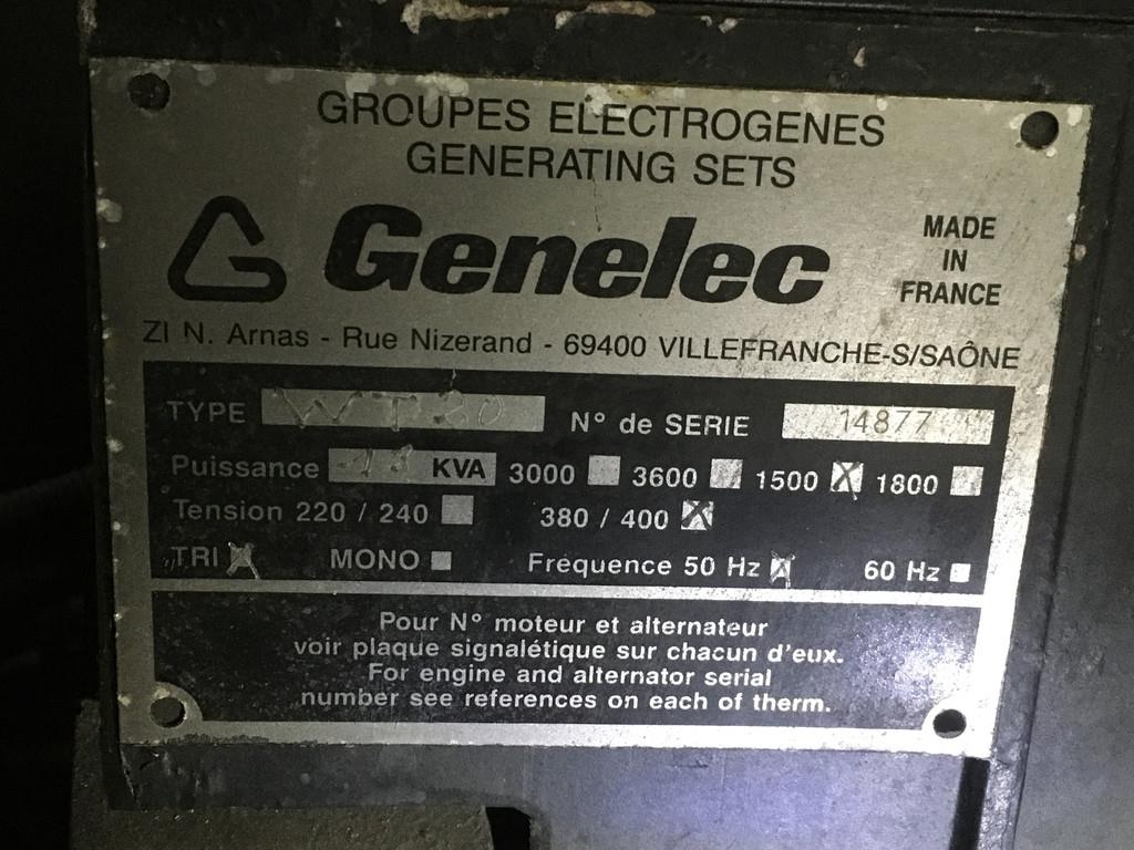 Lombardini LDW 2004 GENERATOR 20 KVA USED