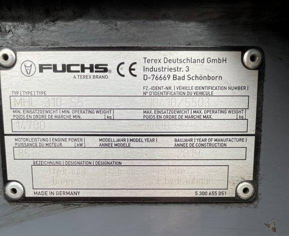 Fuchs MHL310F + Grapple