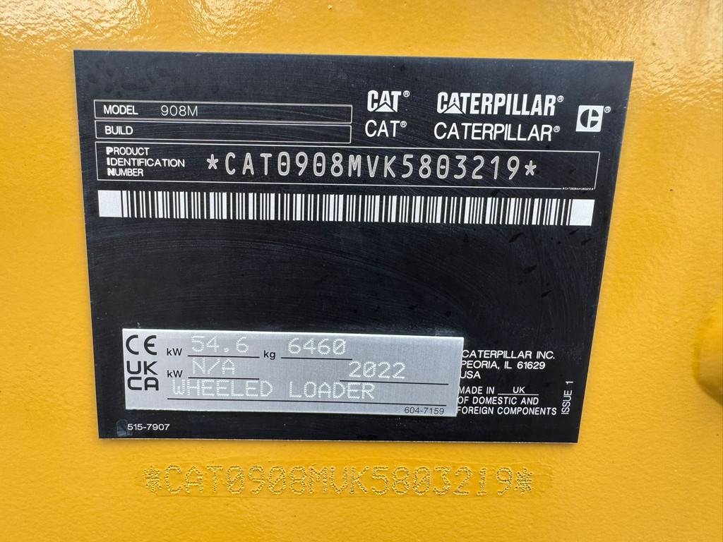 CAT 908M - Bucket + forks