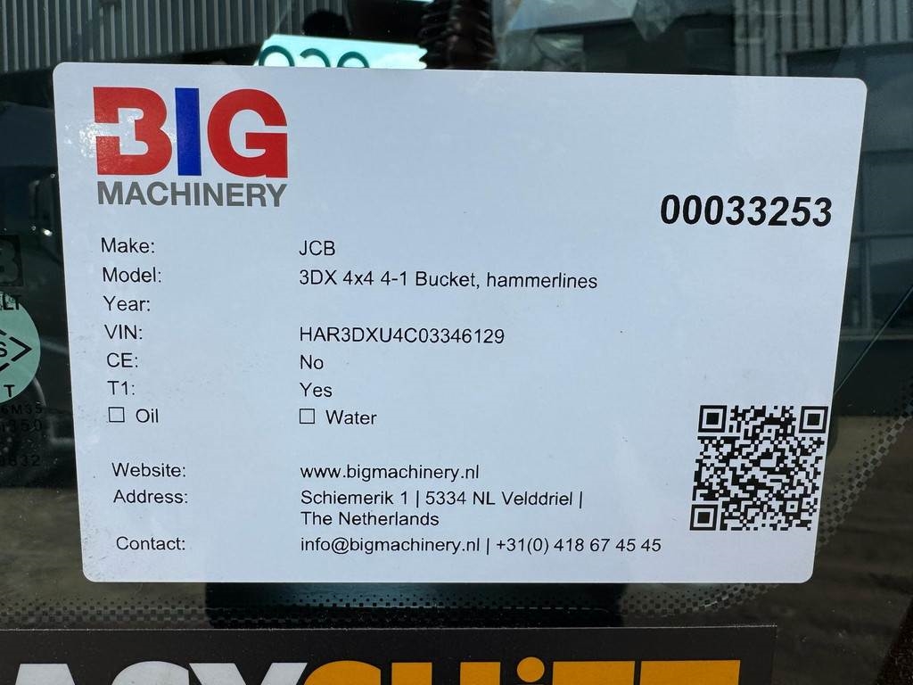 JCB 3DX Plus 4×4 – Hammerlines – Export model