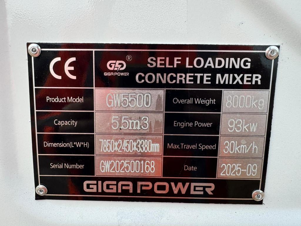 Giga Power GW5500 4x4 Self Loading Concrete Mixer