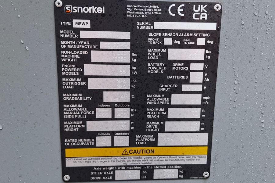 Snorkel 660SJ Valid Inspection, *Guarantee! CE, Diesel, 4x