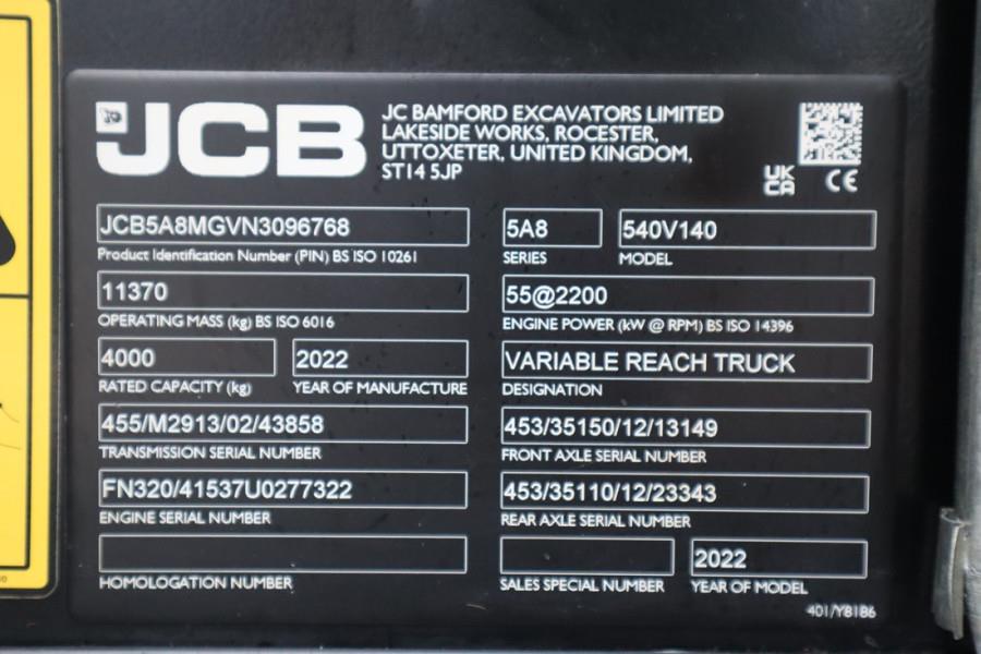 JCB 540-140 HI VIZ Diesel Stage V, 4x4x4 Drive, 13.8m