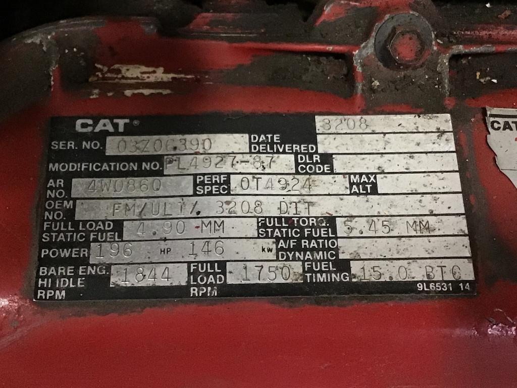 CAT 3208 03Z-4W0860 USED