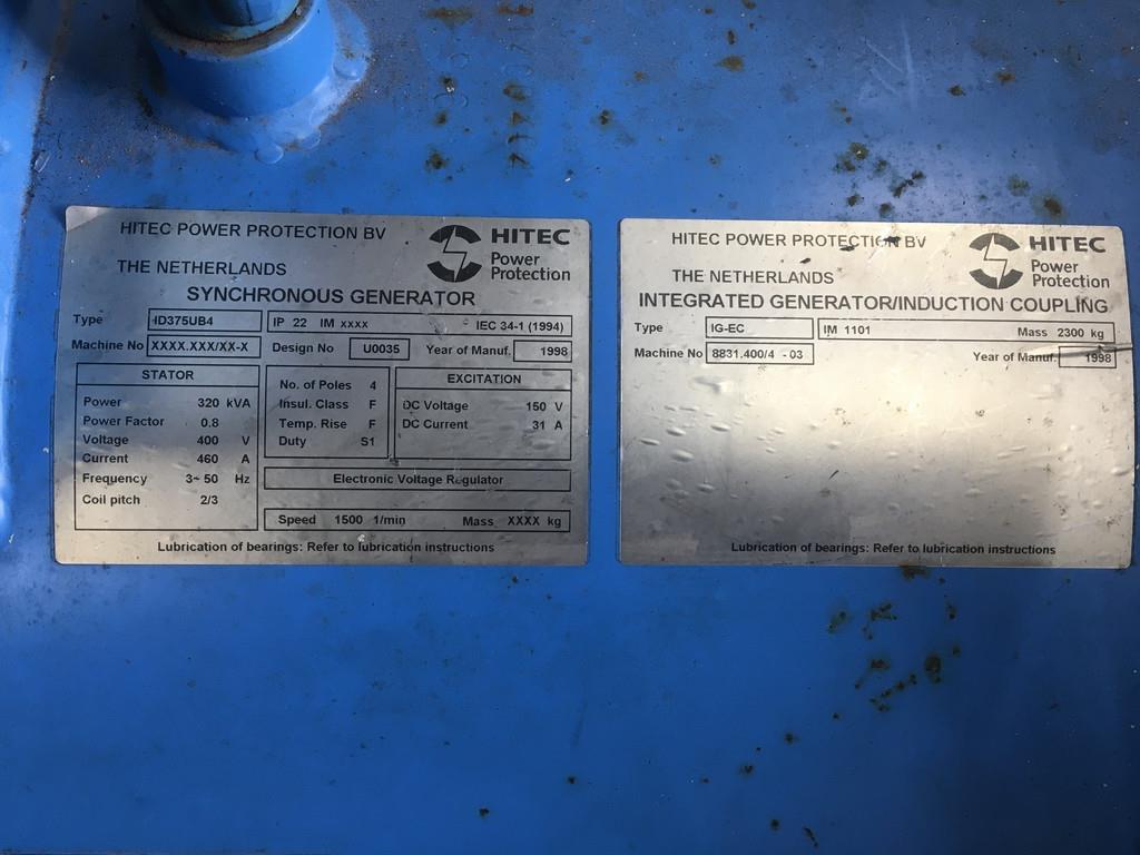 Detroit Diesel 8V92TA 8083-7405 GENERATOR 320KVA USED