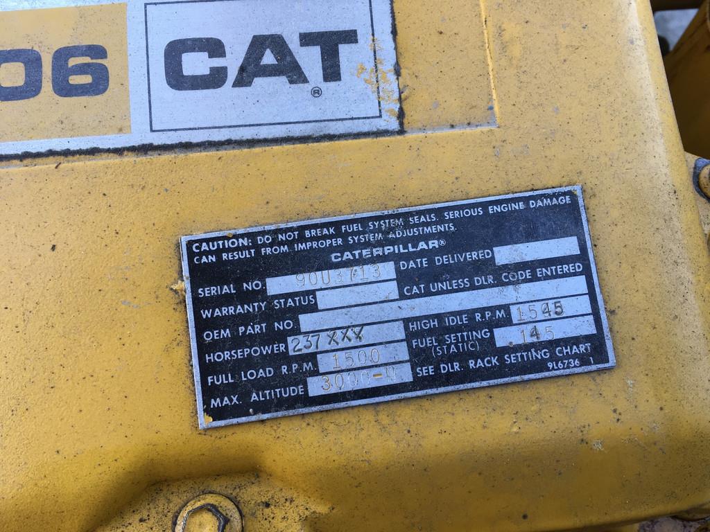 CAT 3406DI GENERATOR 225KVA USED