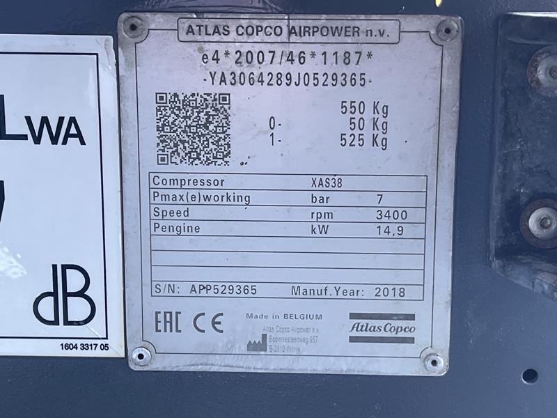 Atlas Copco XAS 38 KD