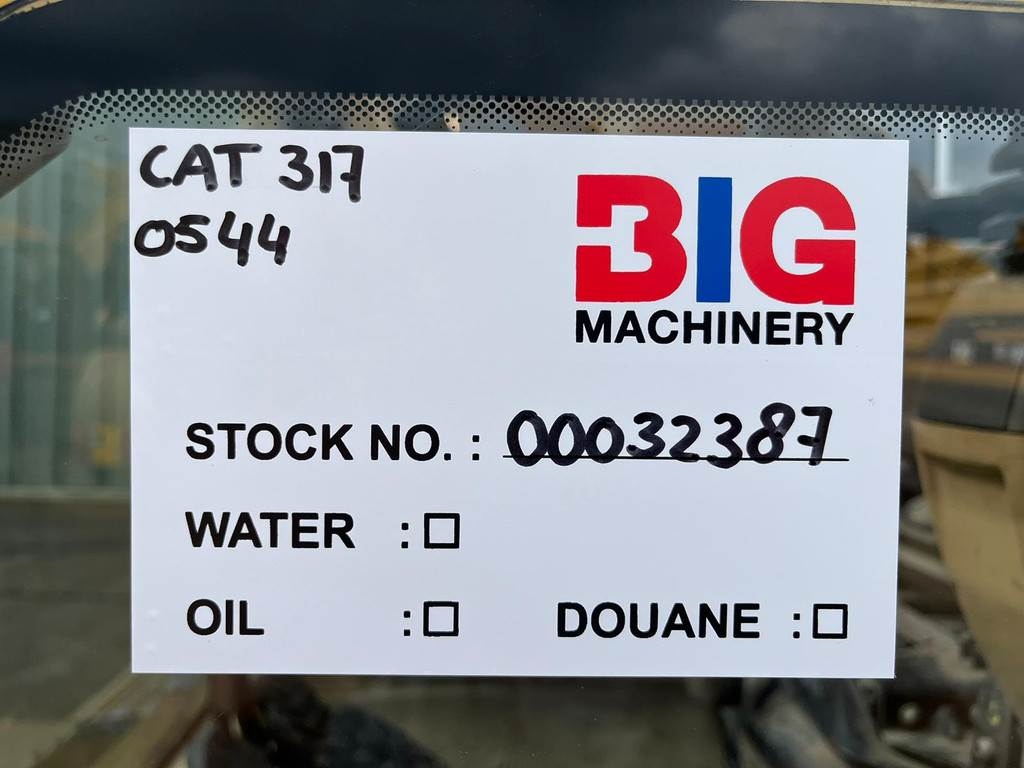CAT 317BL - CE certified / Triple boom