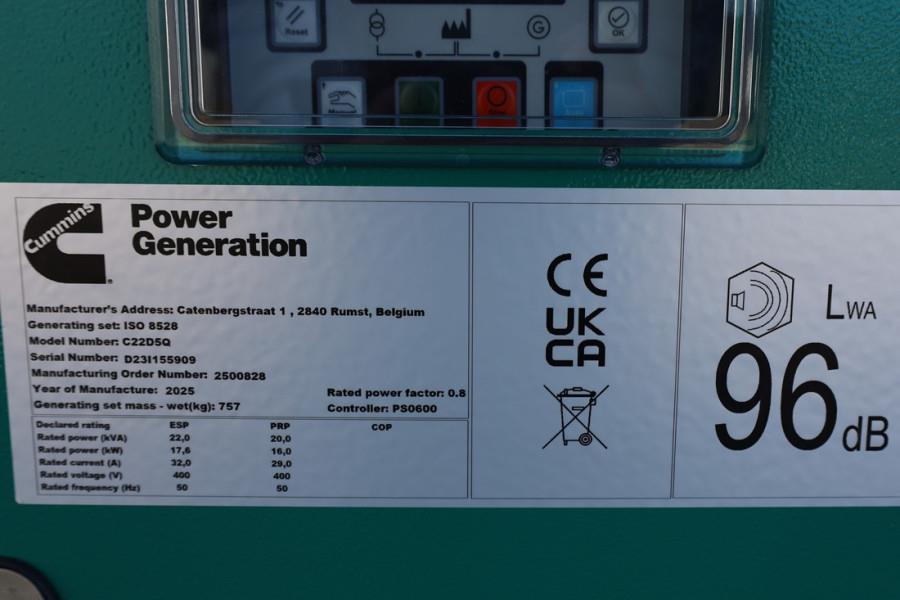 Cummins C22D5Q Declaration of Conformity, Diesel, 22kVA, A
