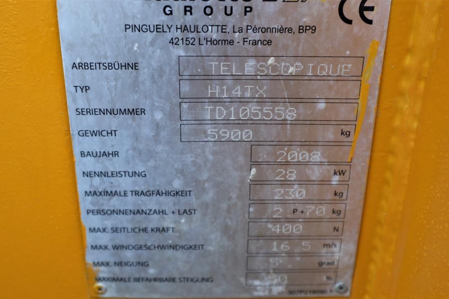Haulotte H14TX As-Is, Diesel, 4x4 Drive, 14m Working Height