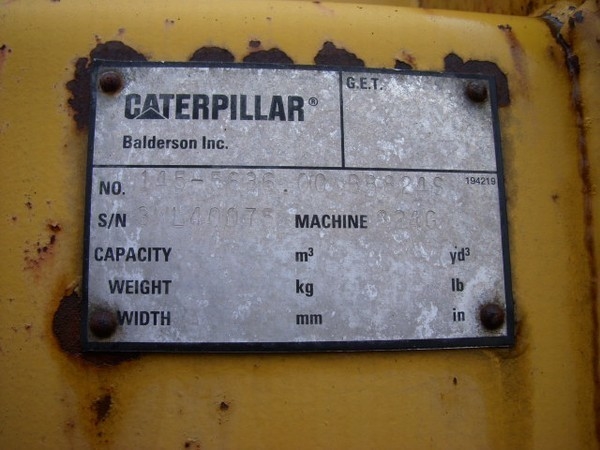 CAT Balderson (64) 824/980 C/F/G/H blade - Schild