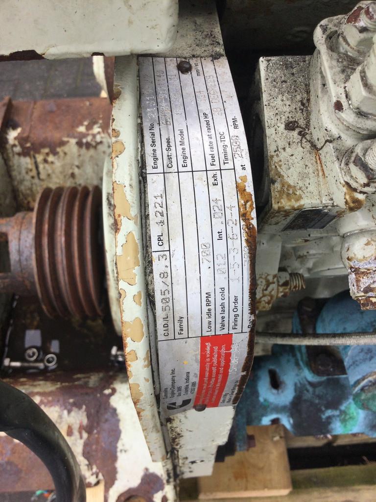 Cummins 6C8.3M CPL1221 USED