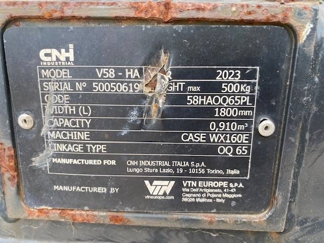 VTN (12005499) 1.80 m starrer GL / digging bucket OQ 6