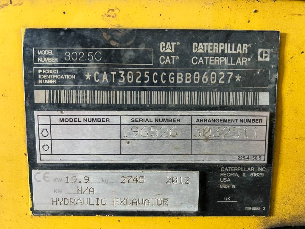 CAT 302.5 C