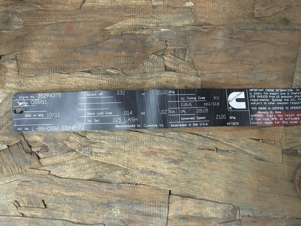 Cummins QSM11 CPL2829 USED