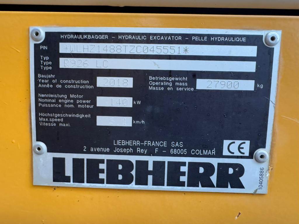 Liebherr R926 LC