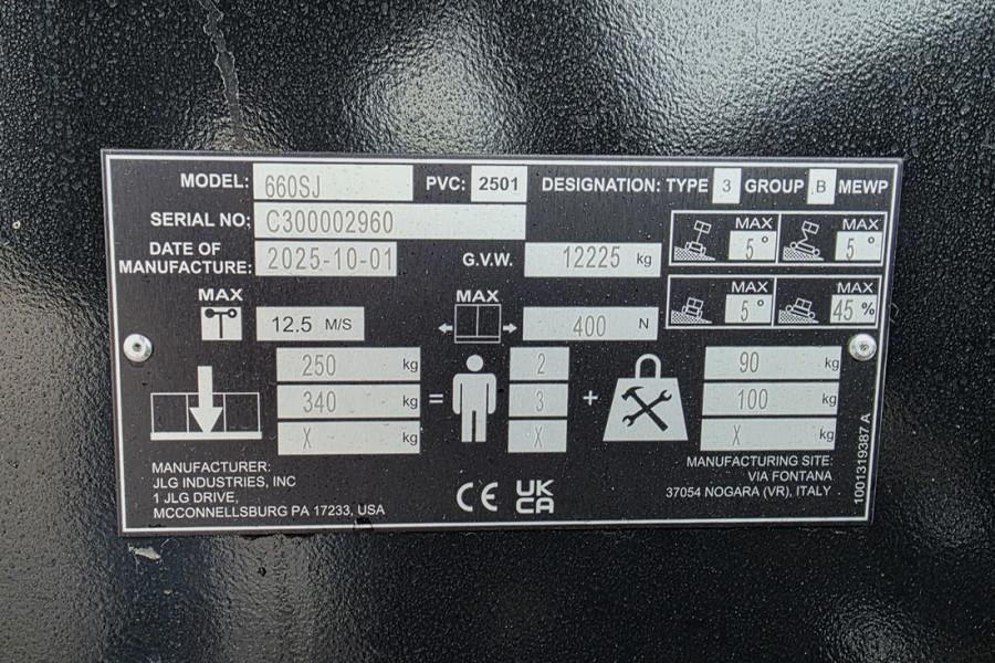 JLG 660SJ Quad Tracks Also Available For Rent, New, Di