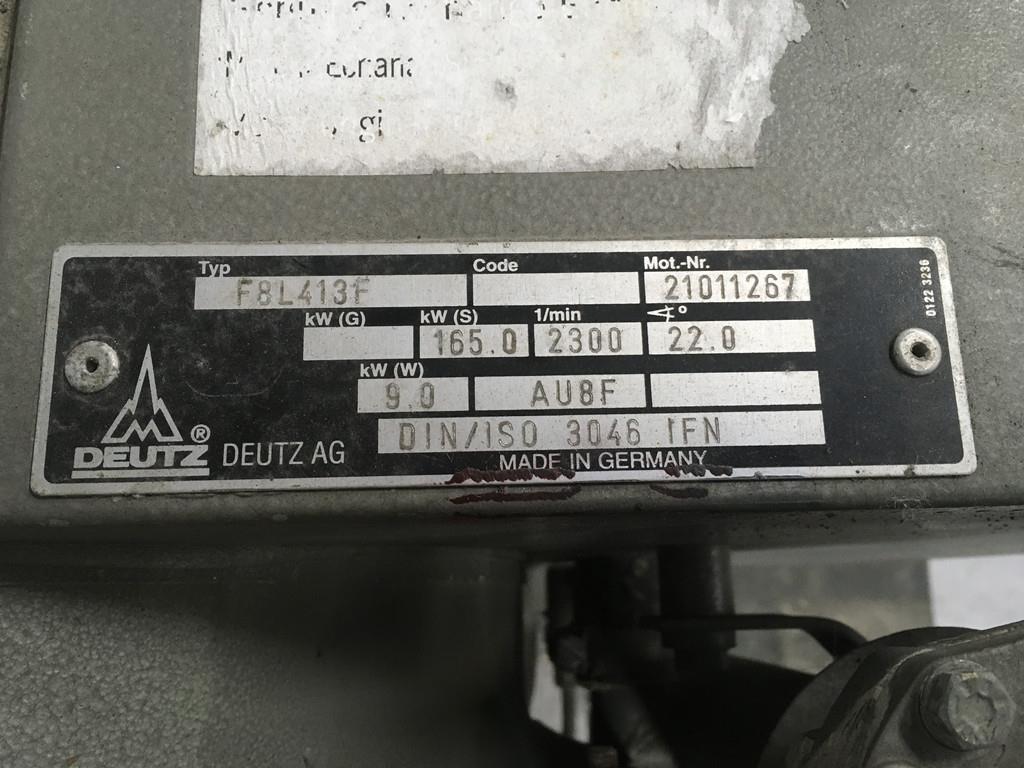 Deutz F8L413F-173 USED