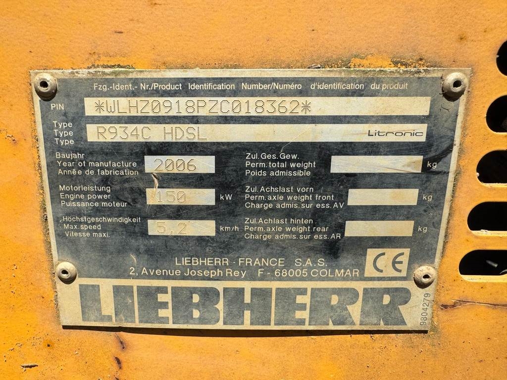 Liebherr R934C HDSL | Dutch Machine | Trimble Ready