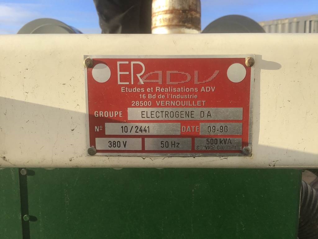 Detroit Diesel 12V92 TA GENERATOR 500KVA USED