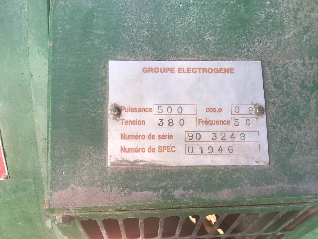 Detroit Diesel 12V92 TA GENERATOR 500KVA USED