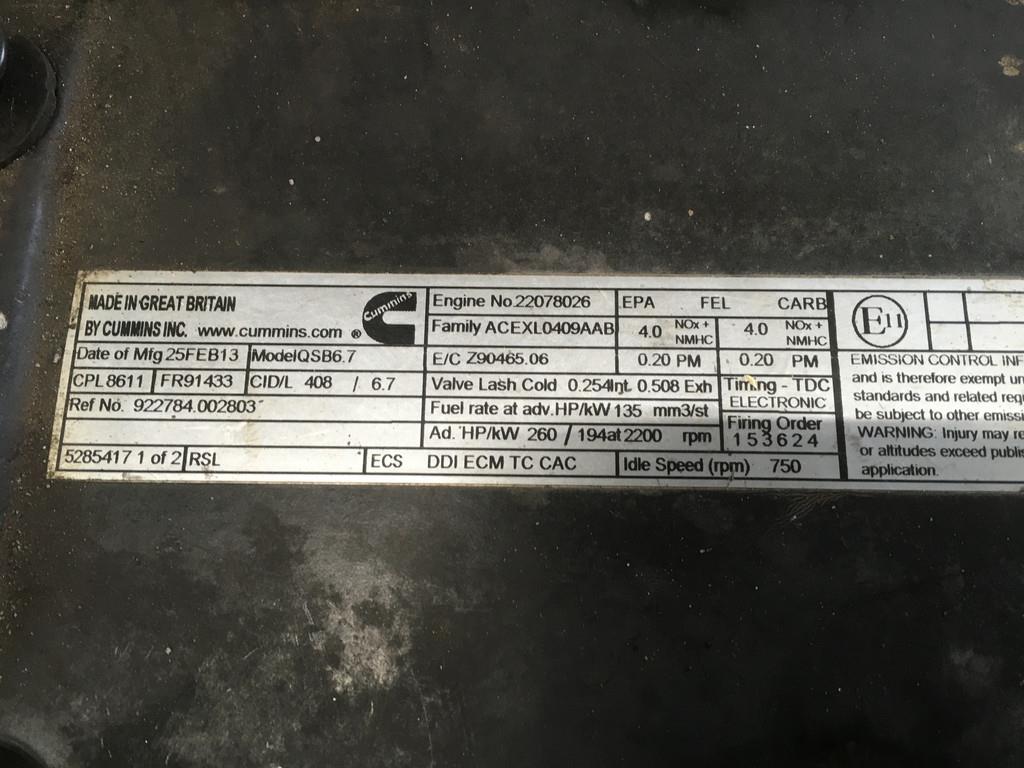 Cummins QSB6.7 CPL8611 CORE