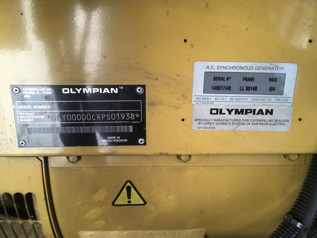 CAT OLYMPIAN GEP110 GENERATOR 110KVA USED