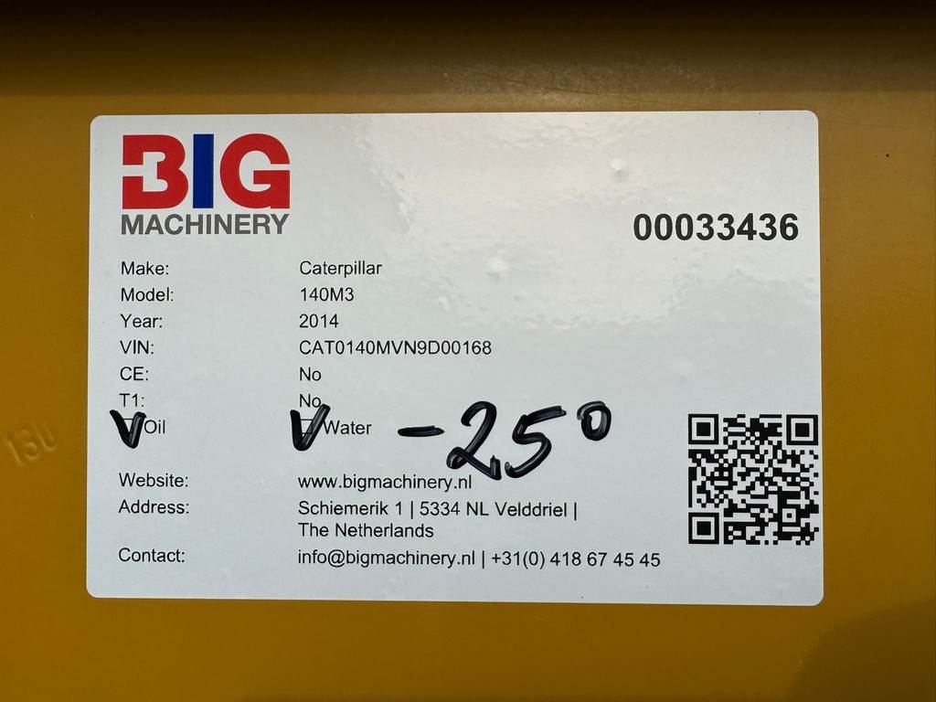 CAT 140M3 Trimble Ready