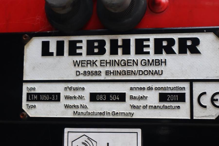 Liebherr LTM1050-3.1 Dutch Vehicle Registration, 50t Capaci