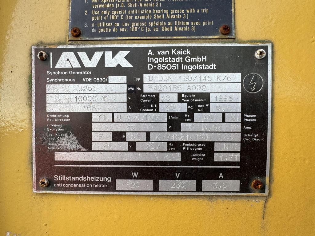 CAT G3612 GENERATOR 3256KVA 1YG-1303523 USED