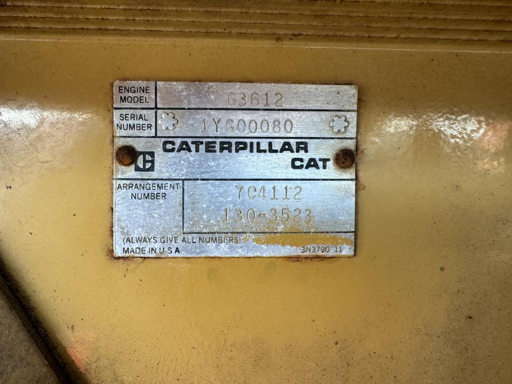 CAT G3612 GENERATOR 3256KVA 1YG-1303523 USED
