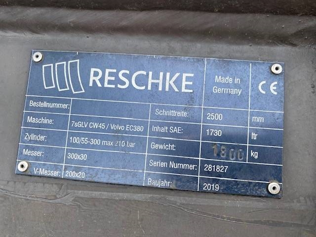 Reschke (990001098) 2.50 m GLV / ditch cleaning bucket CW