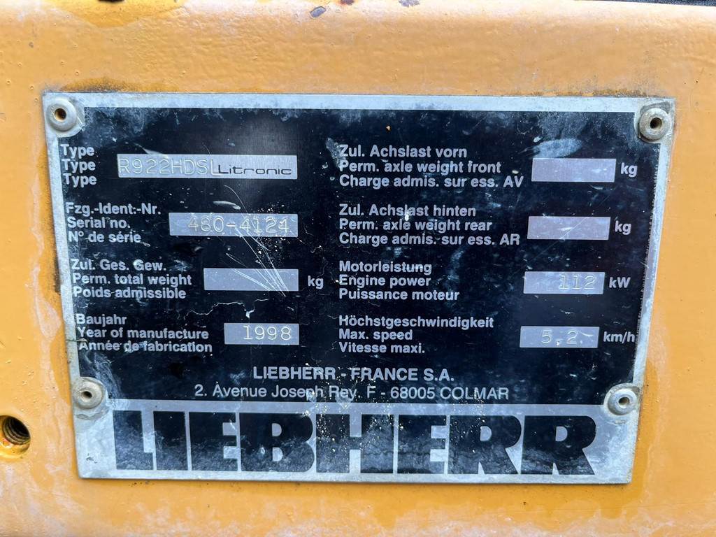 Liebherr R922 HDSL Wimmer Drill