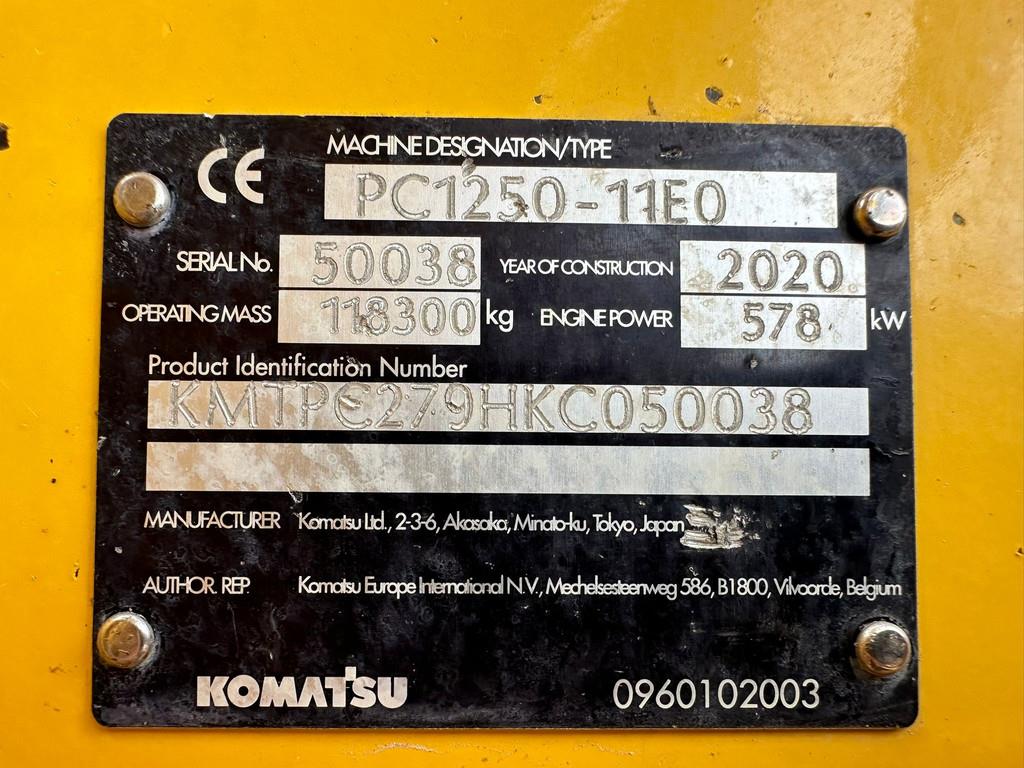 Komatsu PC1250-11E0 - CE certified